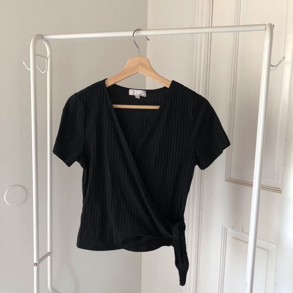 Black Wrap Top
